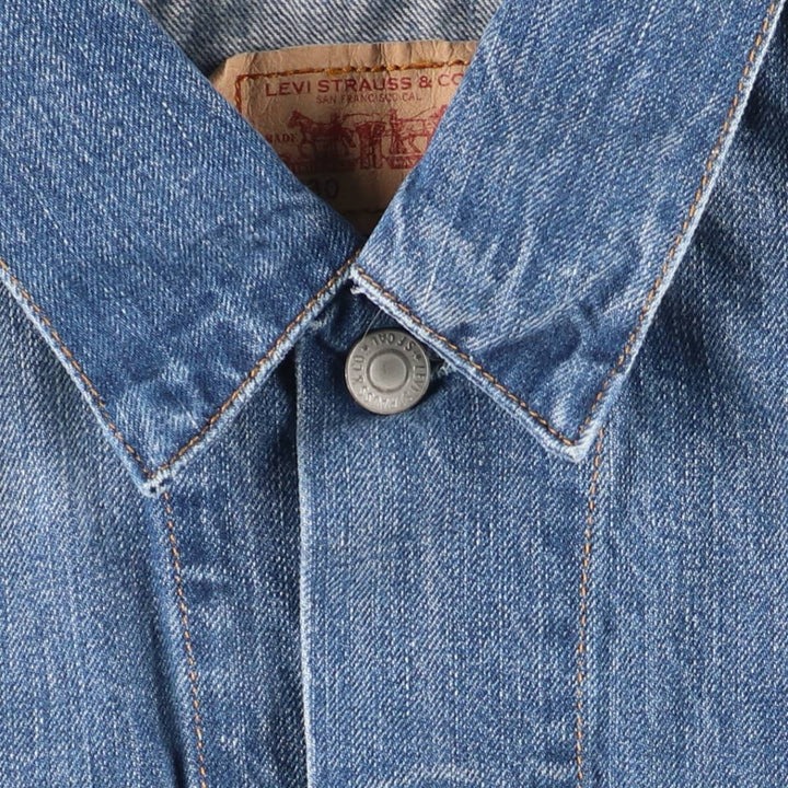 Levi's 72530-0021 Euro Model Denim Jacket, Men's Size Medium cotton blue type Vintage Second Hand