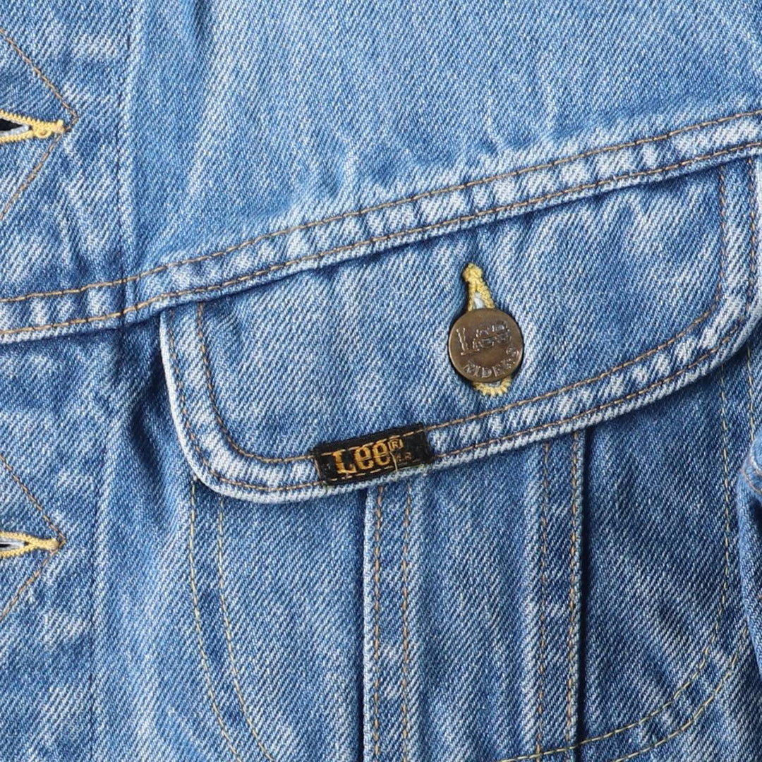 Vintage 1980'S Lee Riders denim jacket, made in the USA, size S, men's. unclear blue type Vintage Second Hand