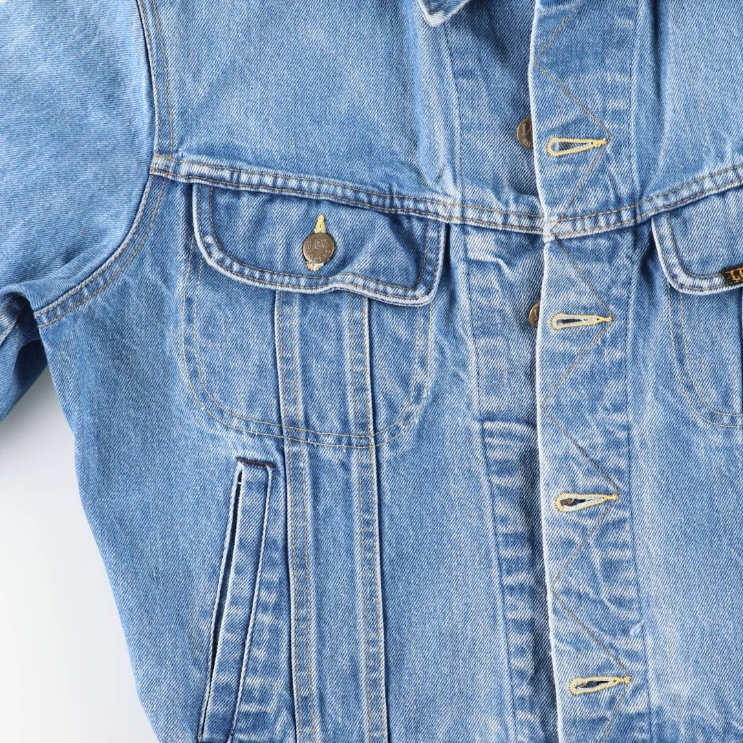 Vintage 1980'S Lee Riders denim jacket, made in the USA, size S, men's. unclear blue type Vintage Second Hand