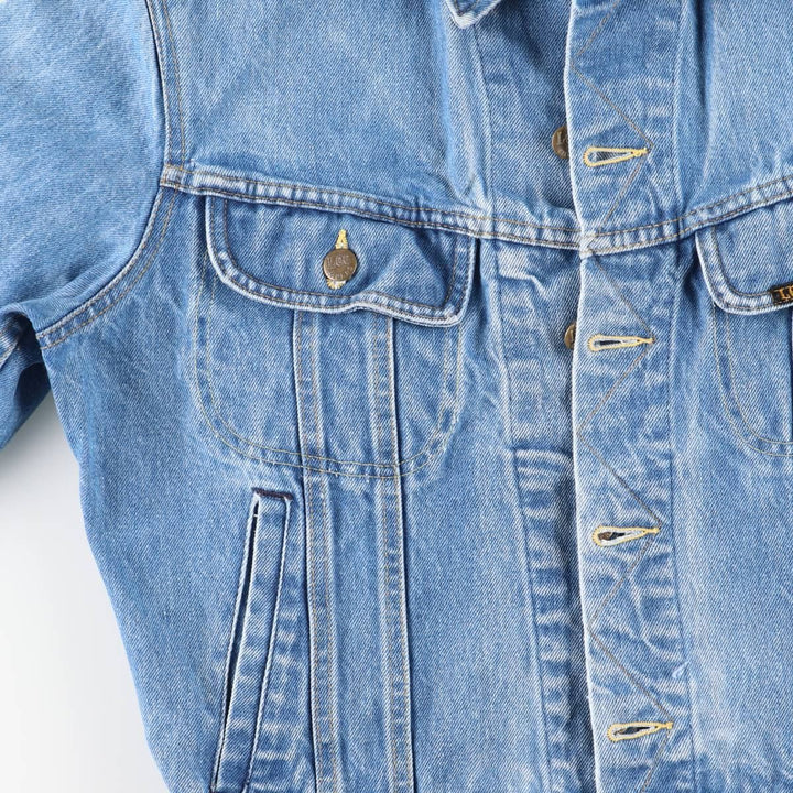Vintage 1980'S Lee Riders denim jacket, made in the USA, size S, men's. unclear blue type Vintage Second Hand
