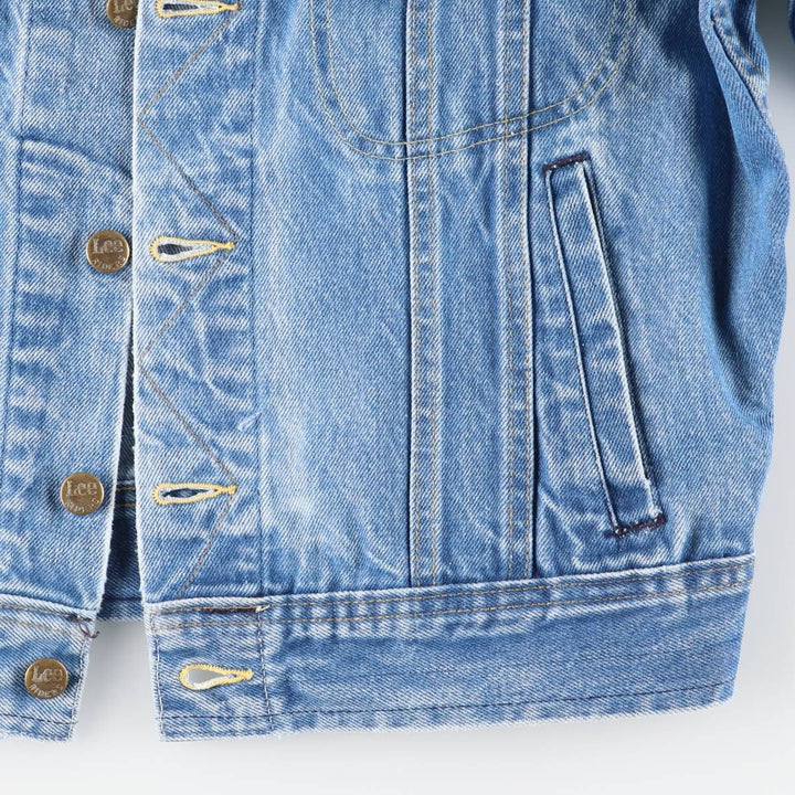 Vintage 1980'S Lee Riders denim jacket, made in the USA, size S, men's. unclear blue type Vintage Second Hand