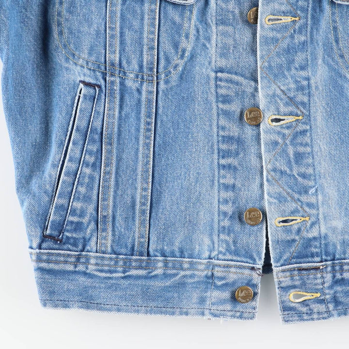Vintage 1980'S Lee Riders denim jacket, made in the USA, size S, men's. unclear blue type Vintage Second Hand