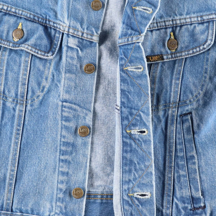Vintage 1980'S Lee Riders denim jacket, made in the USA, size S, men's. unclear blue type Vintage Second Hand