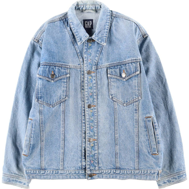 90'S GAP Vintage Denim Jacket, Men's Size L cotton blue type Vintage Second Hand