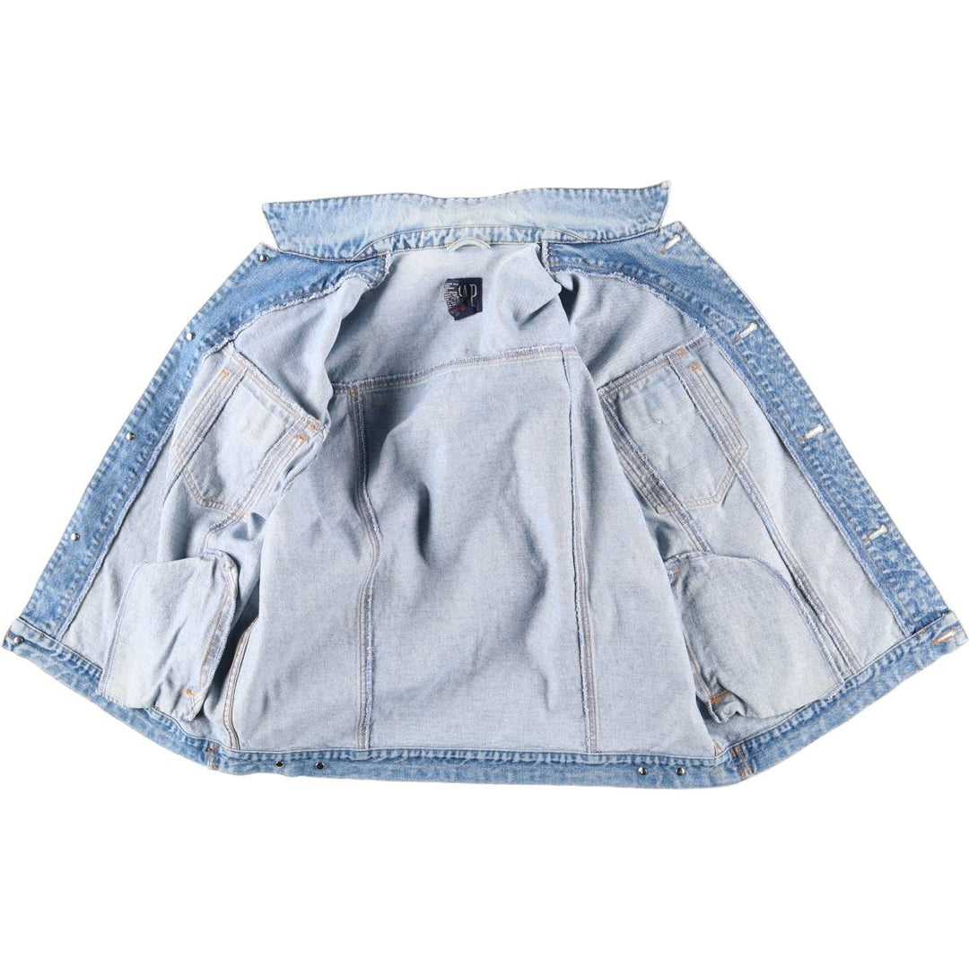 90'S GAP Vintage Denim Jacket, Men's Size L cotton blue type Vintage Second Hand