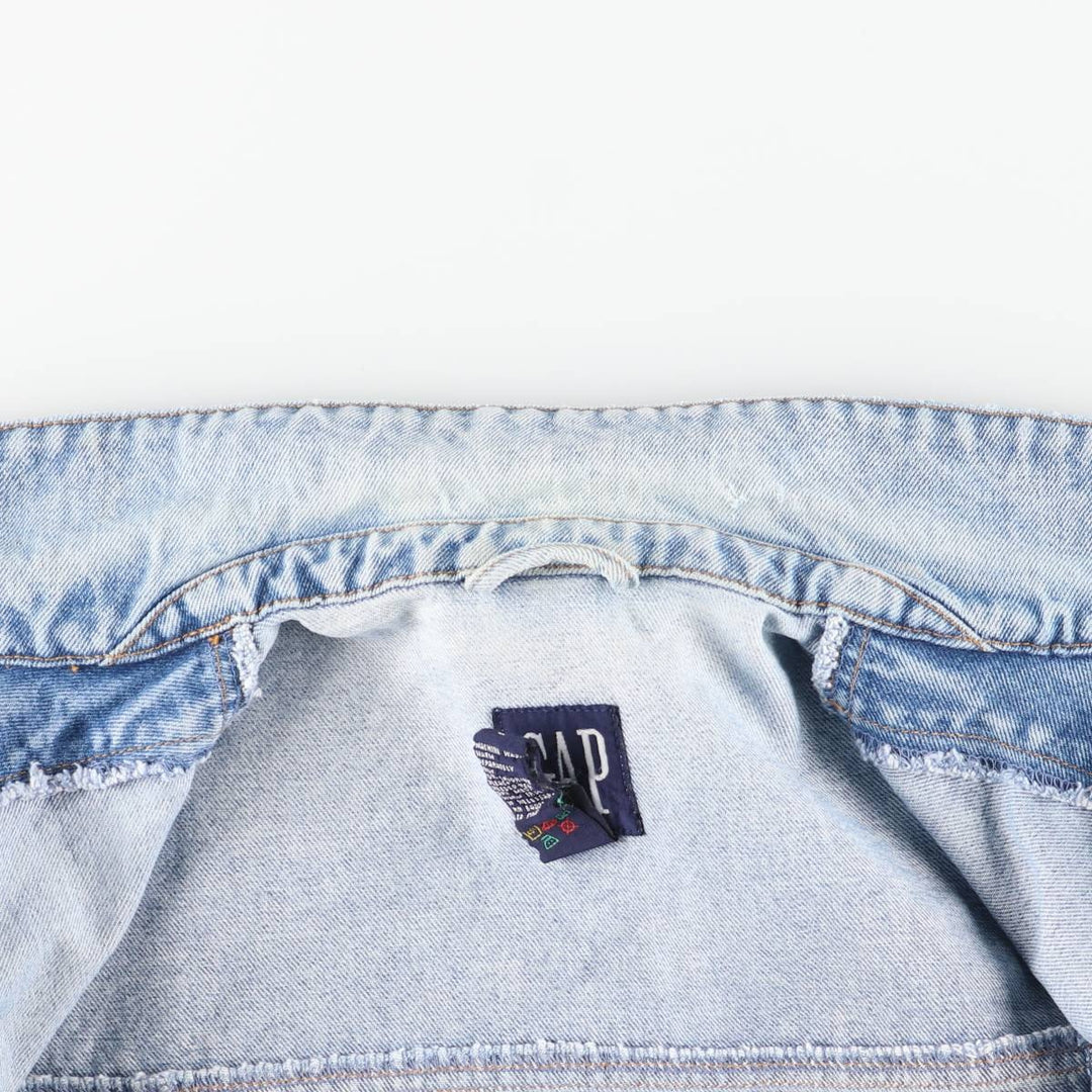 90'S GAP Vintage Denim Jacket, Men's Size L cotton blue type Vintage Second Hand