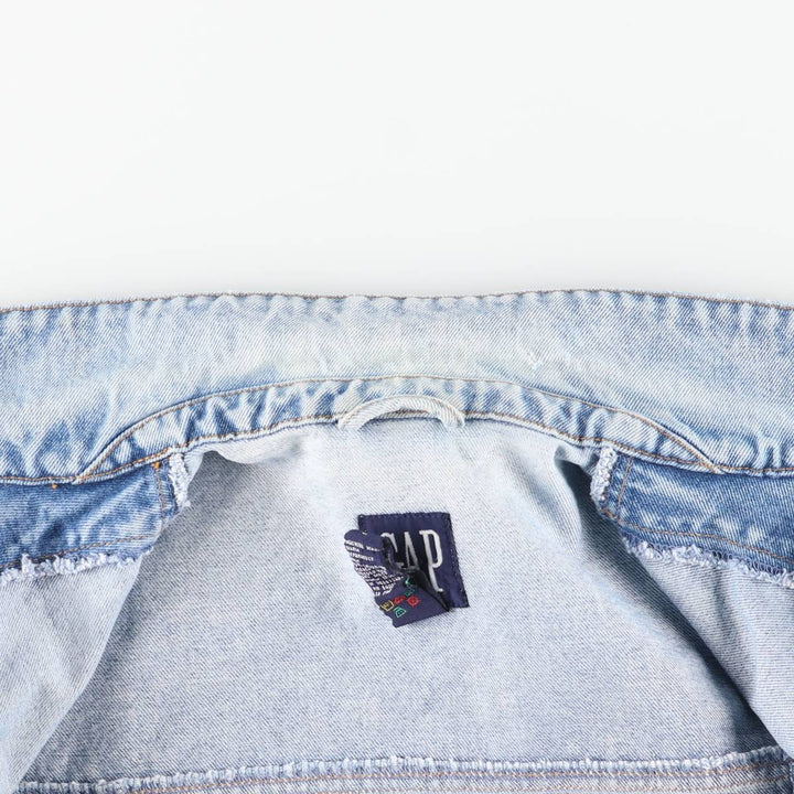 90'S GAP Vintage Denim Jacket, Men's Size L cotton blue type Vintage Second Hand