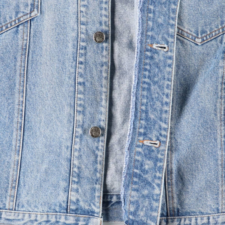 90'S GAP Vintage Denim Jacket, Men's Size L cotton blue type Vintage Second Hand
