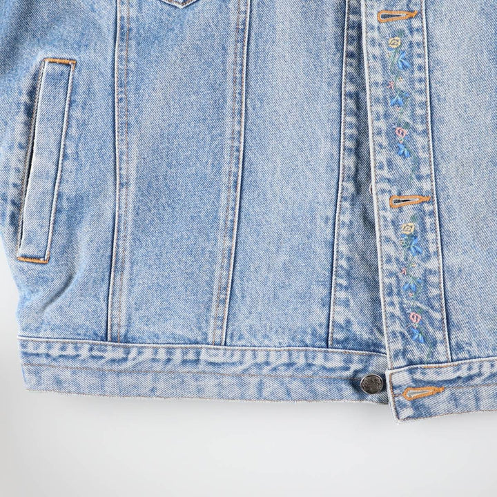 90'S GAP Vintage Denim Jacket, Men's Size L cotton blue type Vintage Second Hand