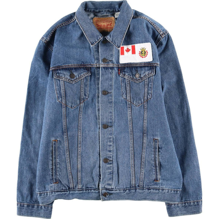 Levi's 72334 denim jacket, G-jacket, men's XL size unclear blue type Vintage Second Hand