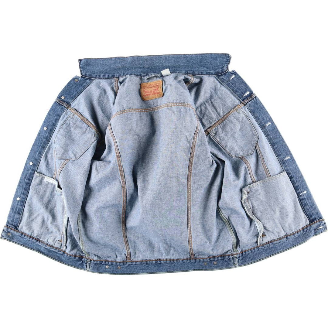 Levi's 72334 denim jacket, G-jacket, men's XL size unclear blue type Vintage Second Hand