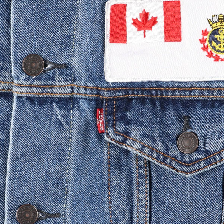 Levi's 72334 denim jacket, G-jacket, men's XL size unclear blue type Vintage Second Hand