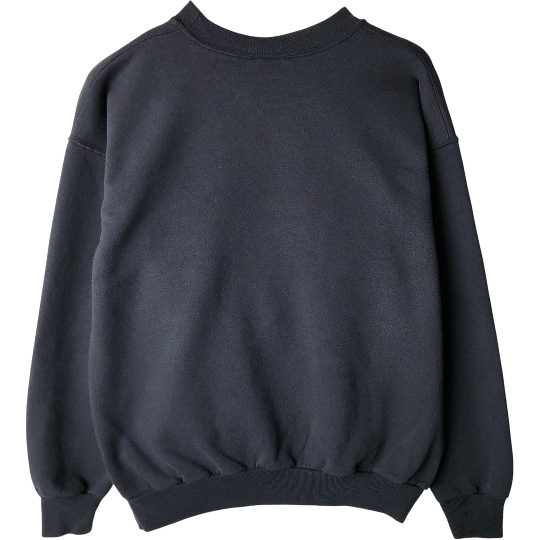 Vintage 90s-00'S Hanes college sweatshirt, size M, men's cotton Charcoal Vintage Second Hand