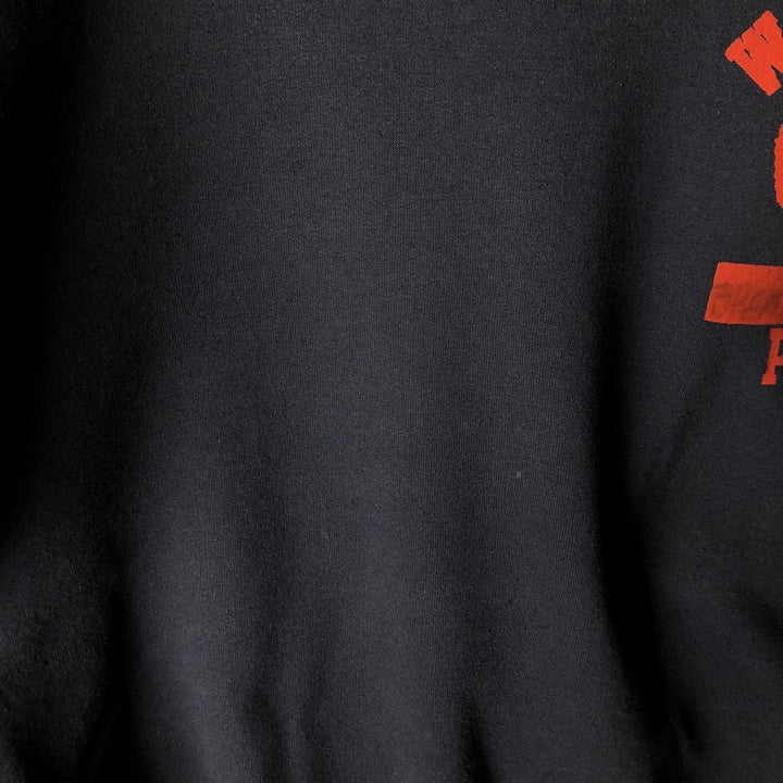 Vintage 90s-00'S Hanes college sweatshirt, size M, men's cotton Charcoal Vintage Second Hand