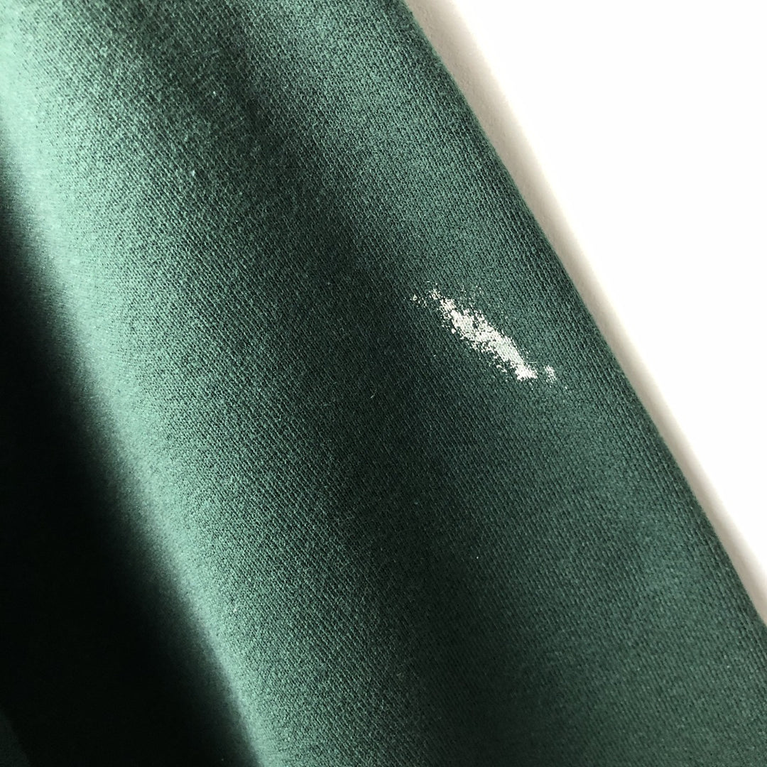 Fruit of the Loom Dog Print Animal Sweatshirt, Men's Size L cotton Green type dark green Vintage Second Hand