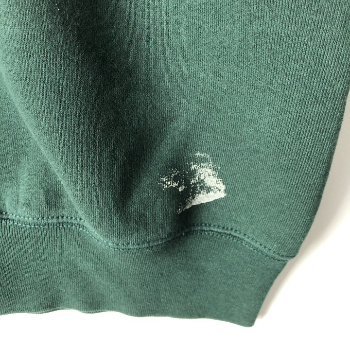 Fruit of the Loom Dog Print Animal Sweatshirt, Men's Size L cotton Green type dark green Vintage Second Hand