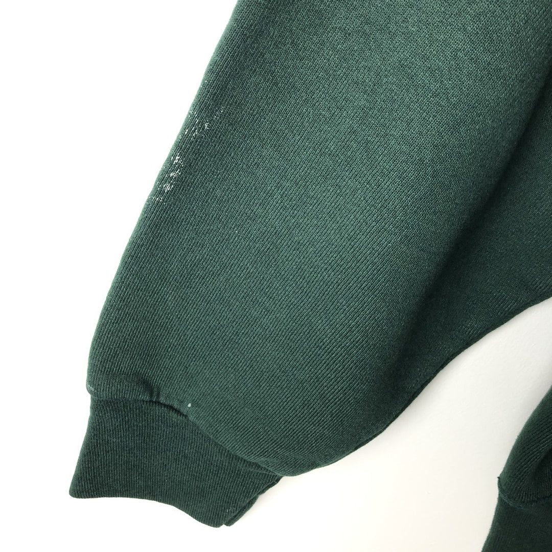 Fruit of the Loom Dog Print Animal Sweatshirt, Men's Size L cotton Green type dark green Vintage Second Hand