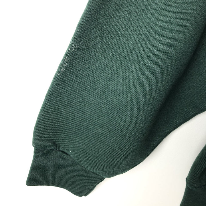 Fruit of the Loom Dog Print Animal Sweatshirt, Men's Size L cotton Green type dark green Vintage Second Hand