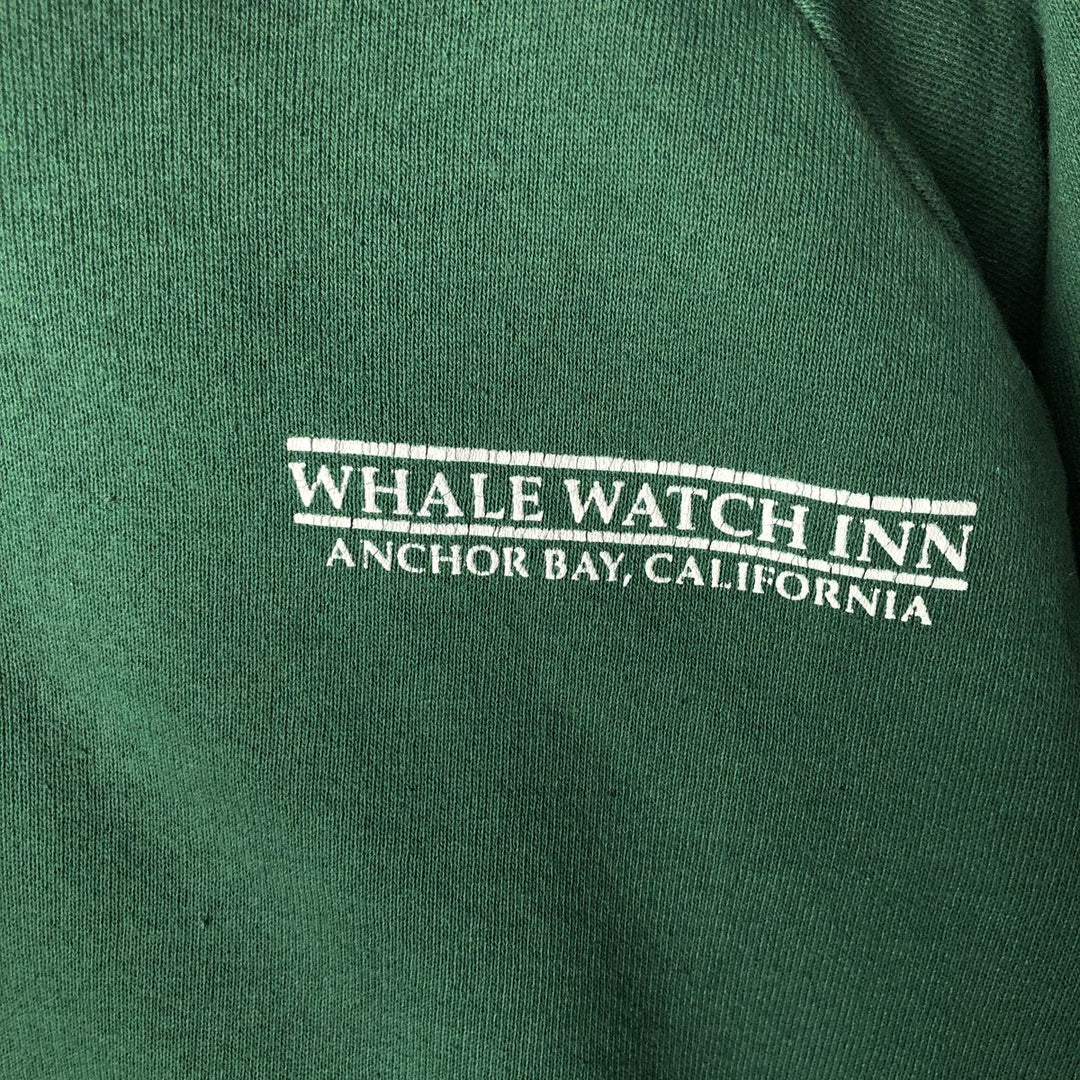 2000'S Hanes Advertising Sweatshirt, Men's Size L cotton green type Vintage Second Hand