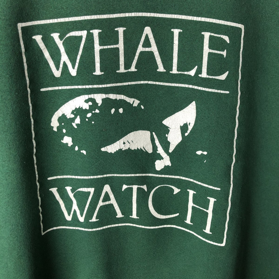 2000'S Hanes Advertising Sweatshirt, Men's Size L cotton green type Vintage Second Hand