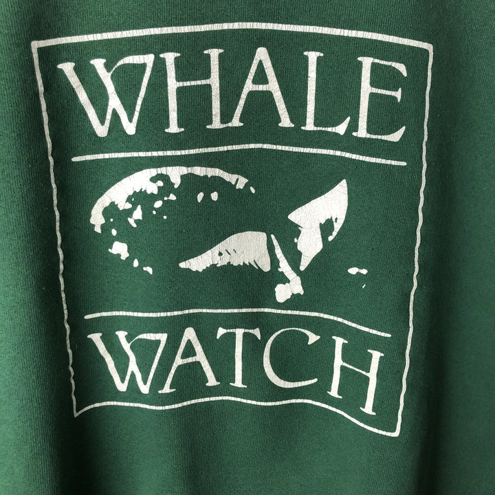 2000'S Hanes Advertising Sweatshirt, Men's Size L cotton green type Vintage Second Hand