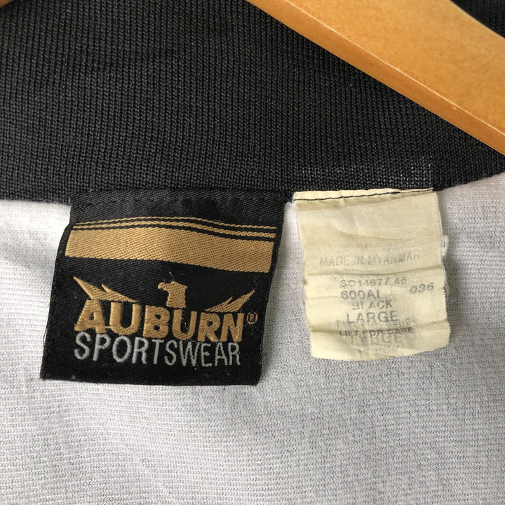 90'S Auburn Chevrolet Nylon Varsity Jacket, Men's Size L Nylon black type Vintage Second Hand
