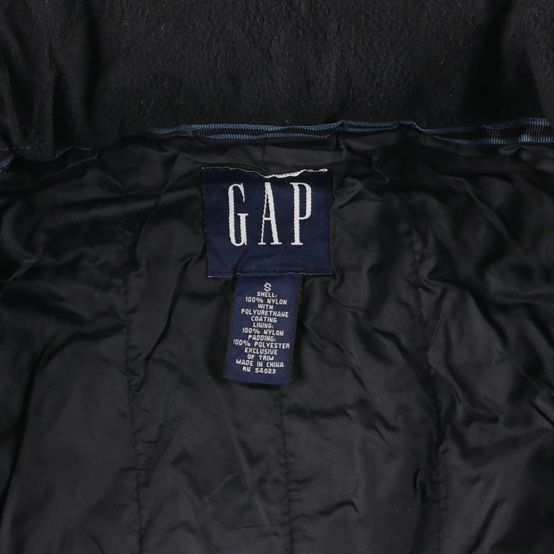90'S GAP Vintage Padded Puffer Jacket, Men's Size Small Polyurethane Coated Nylon navy blue type Vintage Second Hand