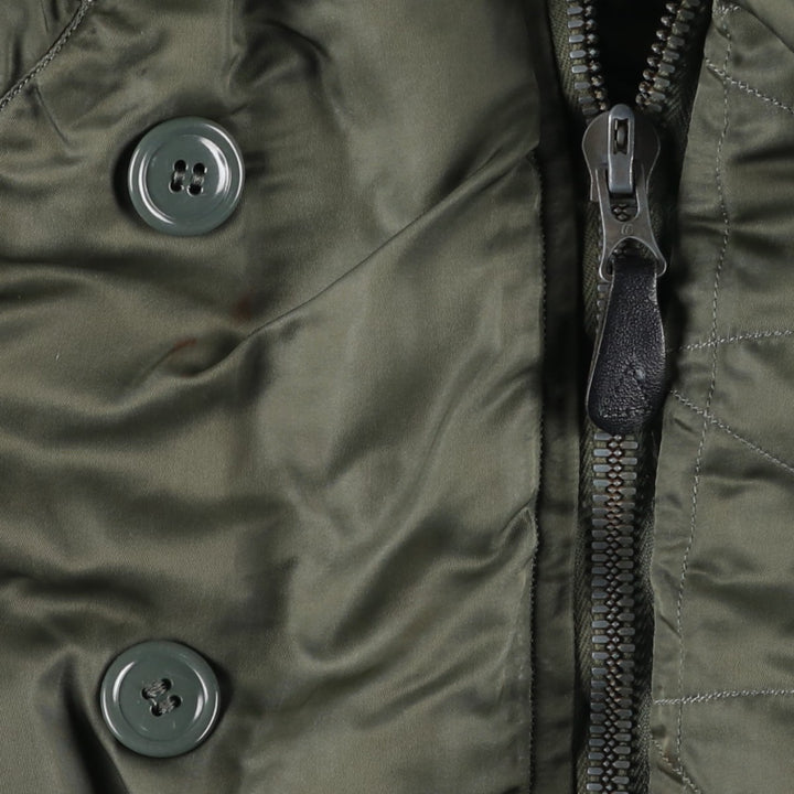 Special Price: Authentic 1960'S US Military Alpha N-2B Flight Jacket with Black Tag, Coyote Fur and Padded, Men's Size Medium others Khaki type Vintage Second Hand