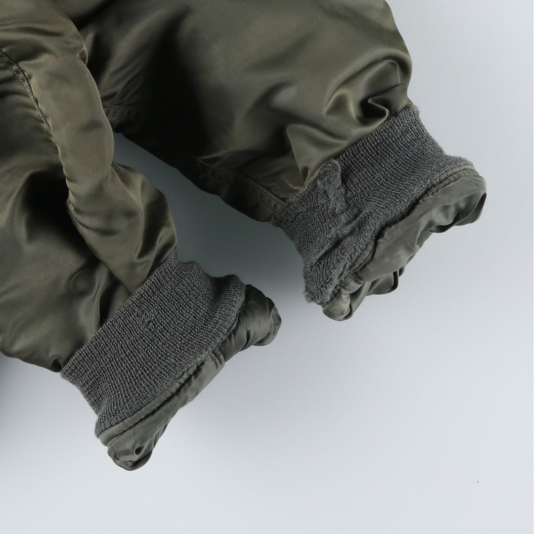 Special Price: Authentic 1960'S US Military Alpha N-2B Flight Jacket with Black Tag, Coyote Fur and Padded, Men's Size Medium others Khaki type Vintage Second Hand