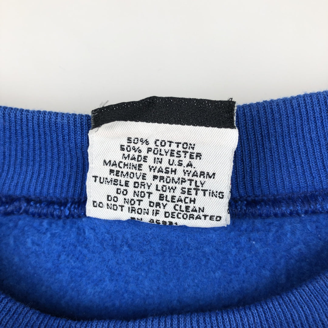 Vintage '90'S SIGNAL SPORTS printed sweatshirt, made in the USA, size L, men's cotton blue type Vintage Second Hand