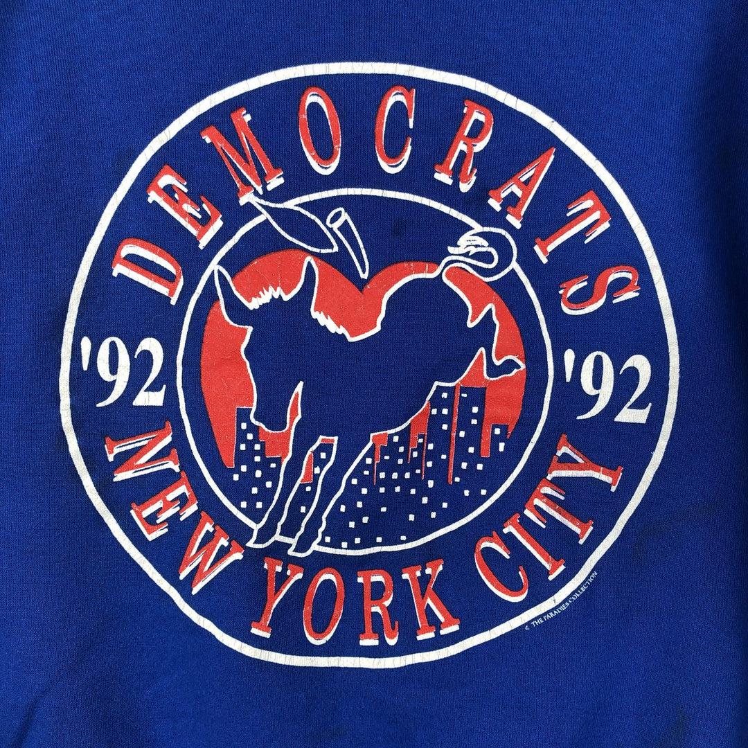 Vintage '90'S SIGNAL SPORTS printed sweatshirt, made in the USA, size L, men's cotton blue type Vintage Second Hand