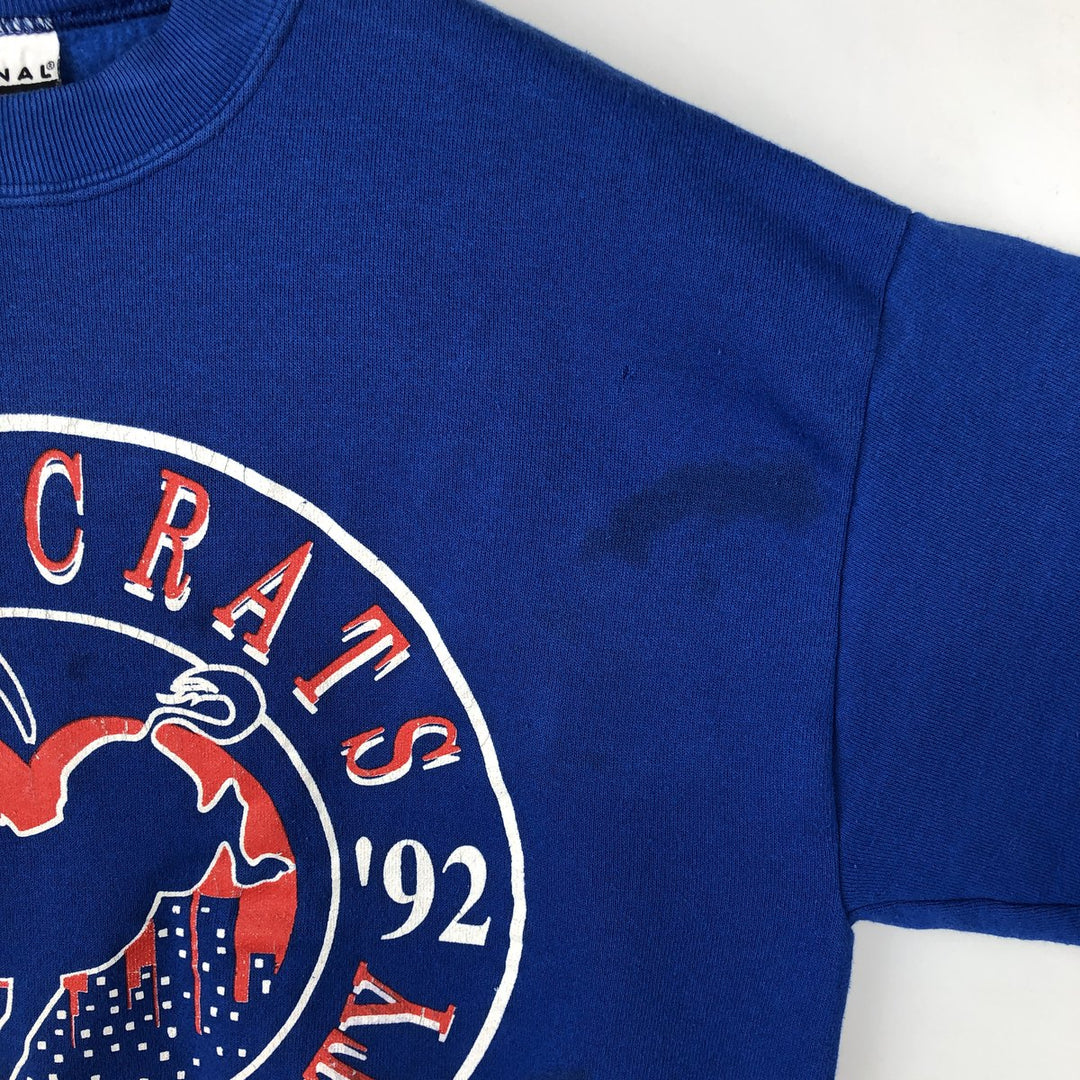 Vintage '90'S SIGNAL SPORTS printed sweatshirt, made in the USA, size L, men's cotton blue type Vintage Second Hand