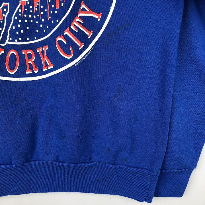 Vintage '90'S SIGNAL SPORTS printed sweatshirt, made in the USA, size L, men's cotton blue type Vintage Second Hand