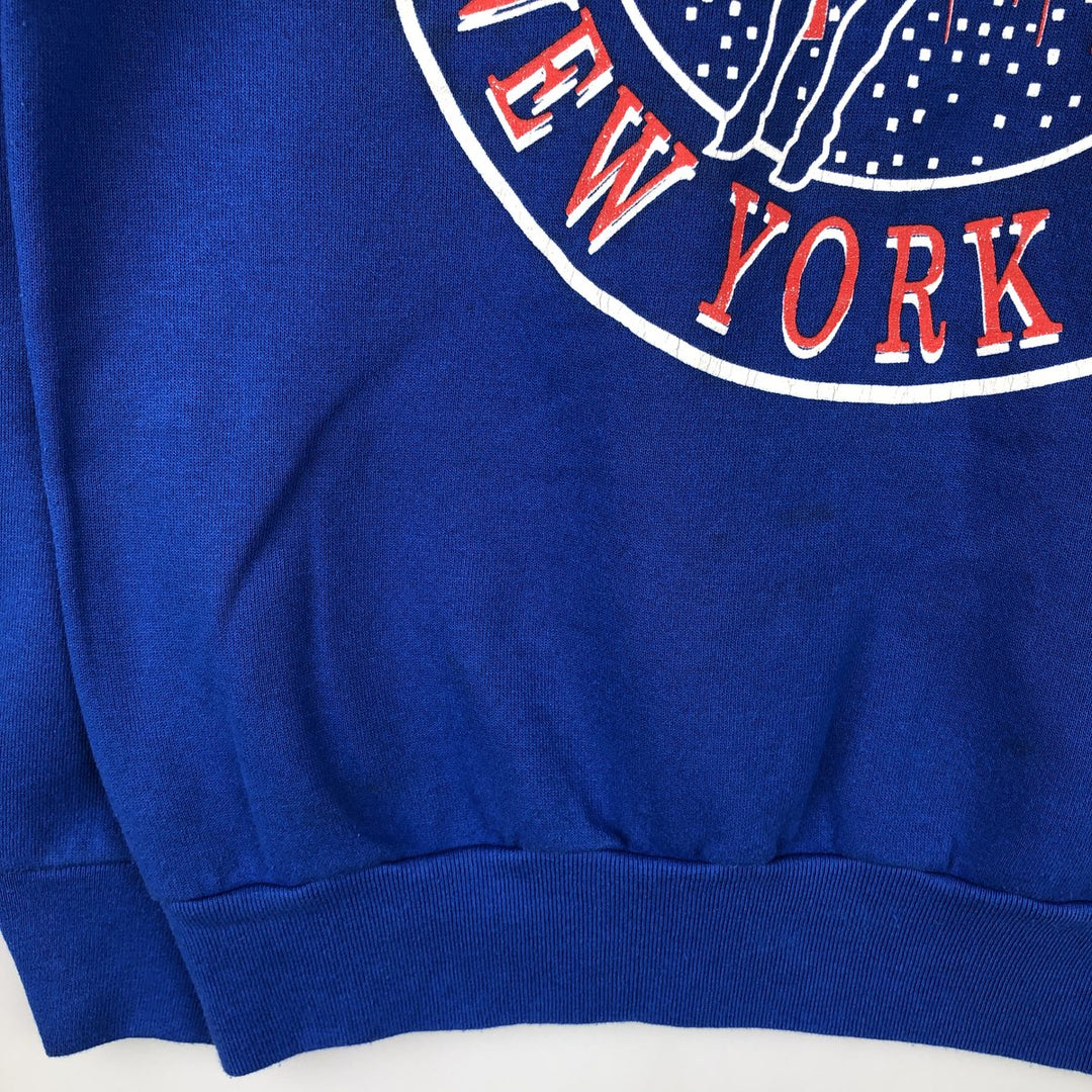 Vintage '90'S SIGNAL SPORTS printed sweatshirt, made in the USA, size L, men's cotton blue type Vintage Second Hand