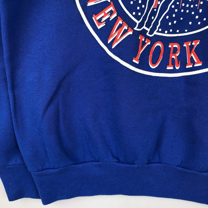 Vintage '90'S SIGNAL SPORTS printed sweatshirt, made in the USA, size L, men's cotton blue type Vintage Second Hand