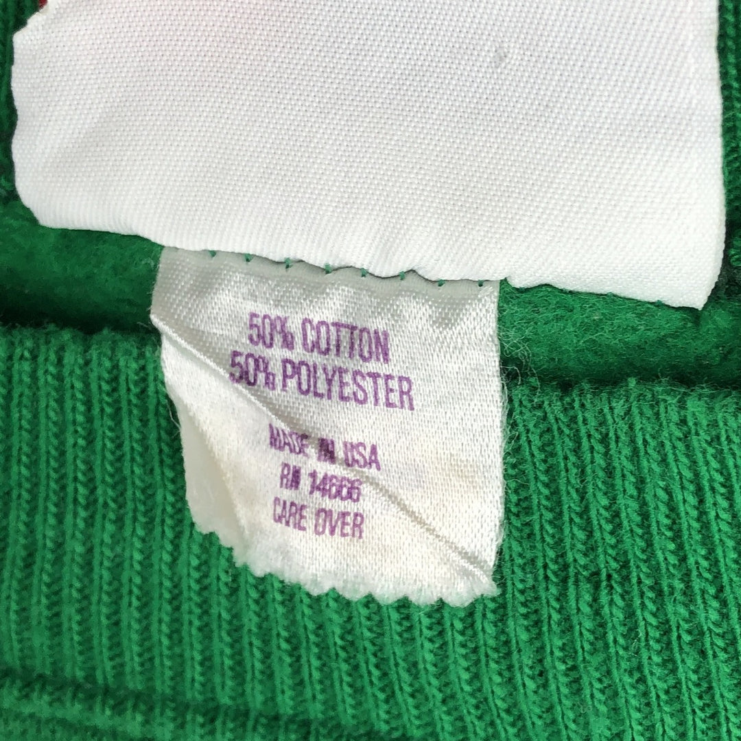 Vintage 1980'S Bassett-Walker printed sweatshirt, Made in USA, Men's XL cotton green type Vintage Second Hand