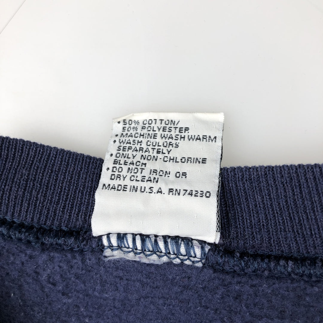Vintage 90'S Gopher Sport printed sweatshirt, made in the USA, size L, men's cotton navy blue type Vintage Second Hand