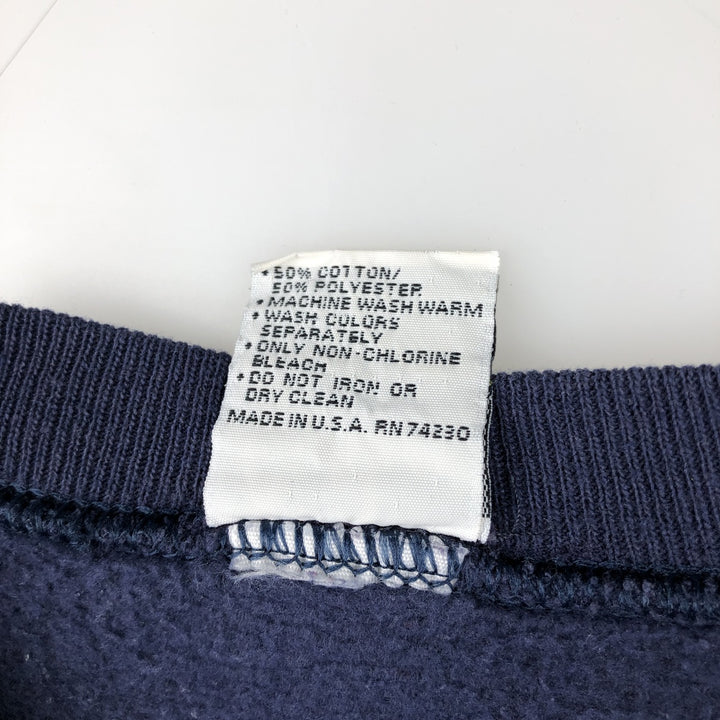 Vintage 90'S Gopher Sport printed sweatshirt, made in the USA, size L, men's cotton navy blue type Vintage Second Hand