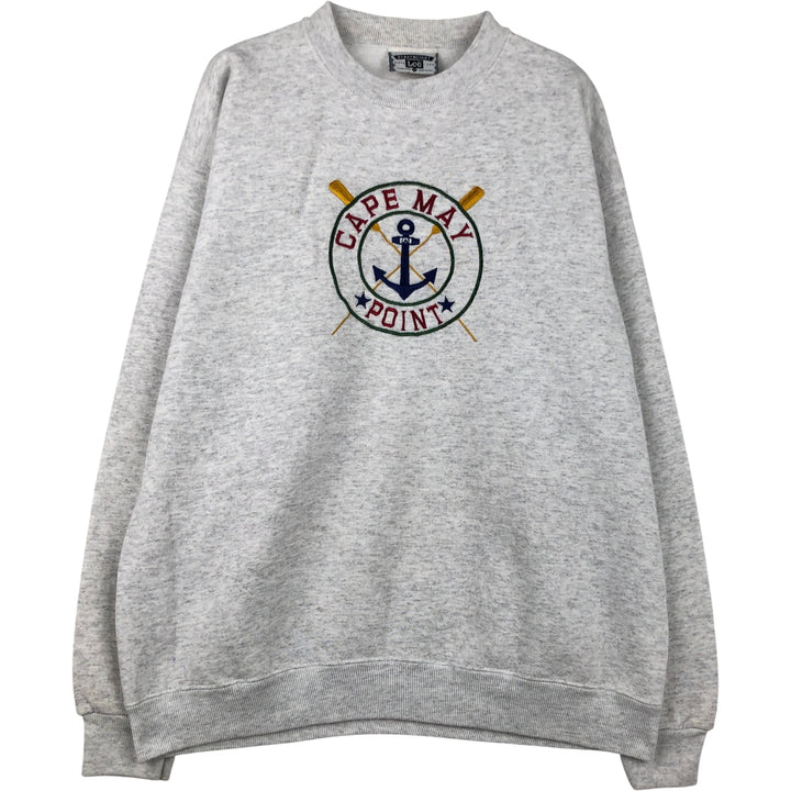 Vintage 90'S Lee sweatshirt, made in the USA, size L, men's cotton gray type Vintage Second Hand