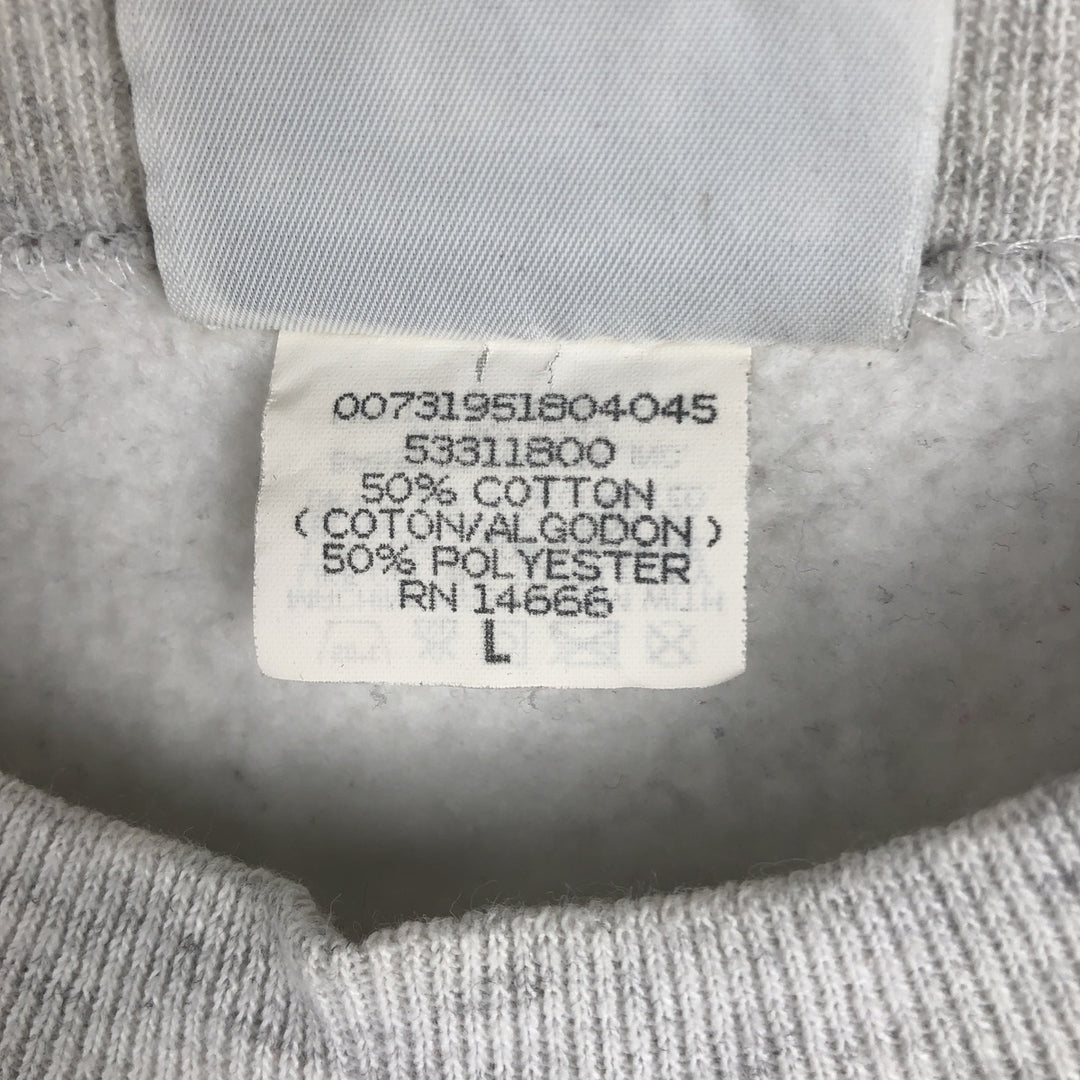 Vintage 90'S Lee sweatshirt, made in the USA, size L, men's cotton gray type Vintage Second Hand