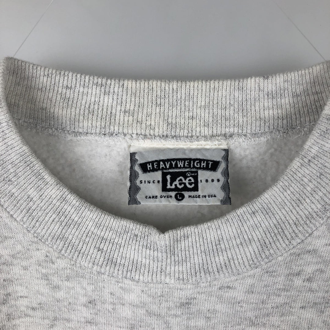 Vintage 90'S Lee sweatshirt, made in the USA, size L, men's cotton gray type Vintage Second Hand