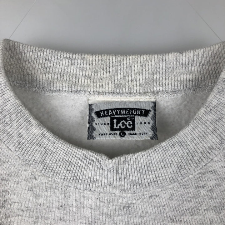 Vintage 90'S Lee sweatshirt, made in the USA, size L, men's cotton gray type Vintage Second Hand