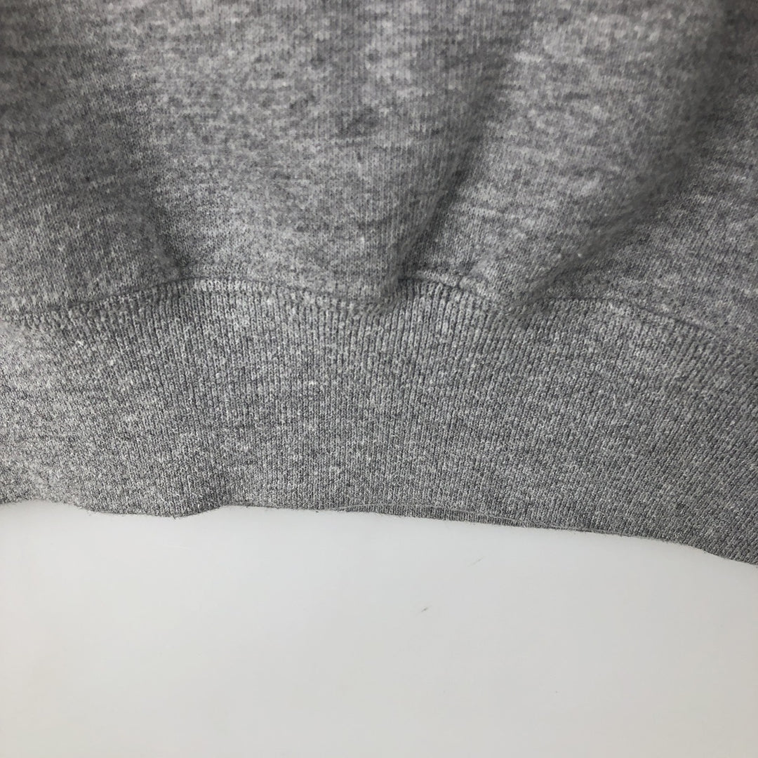 Vintage 90'S Jerzees Super Sweats printed sweatshirt, made in the USA, size L, men's polyester gray type Vintage Second Hand