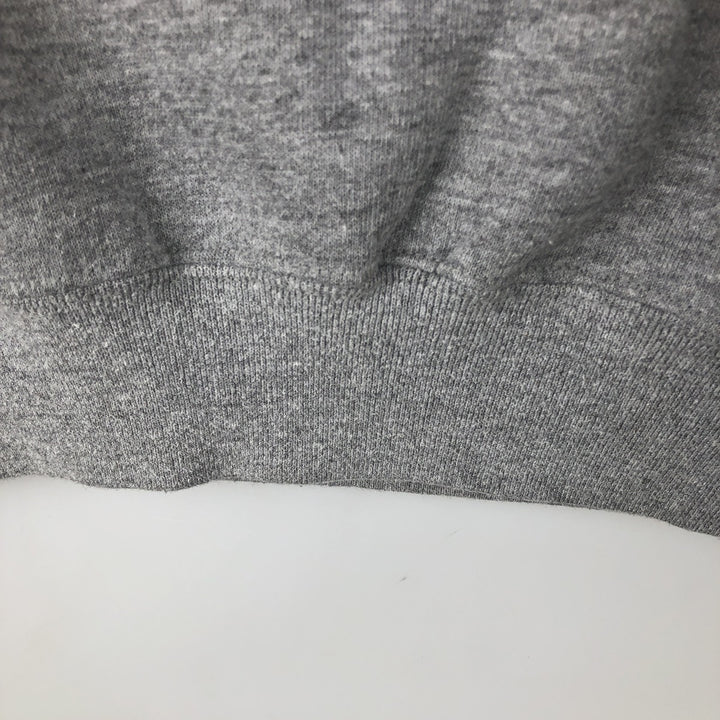 Vintage 90'S Jerzees Super Sweats printed sweatshirt, made in the USA, size L, men's polyester gray type Vintage Second Hand
