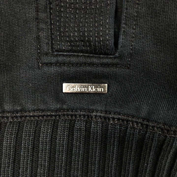 90s-00'S Vintage Calvin Klein Full-Zip Sweatshirt, Men's Size XL cotton navy blue type Vintage Second Hand