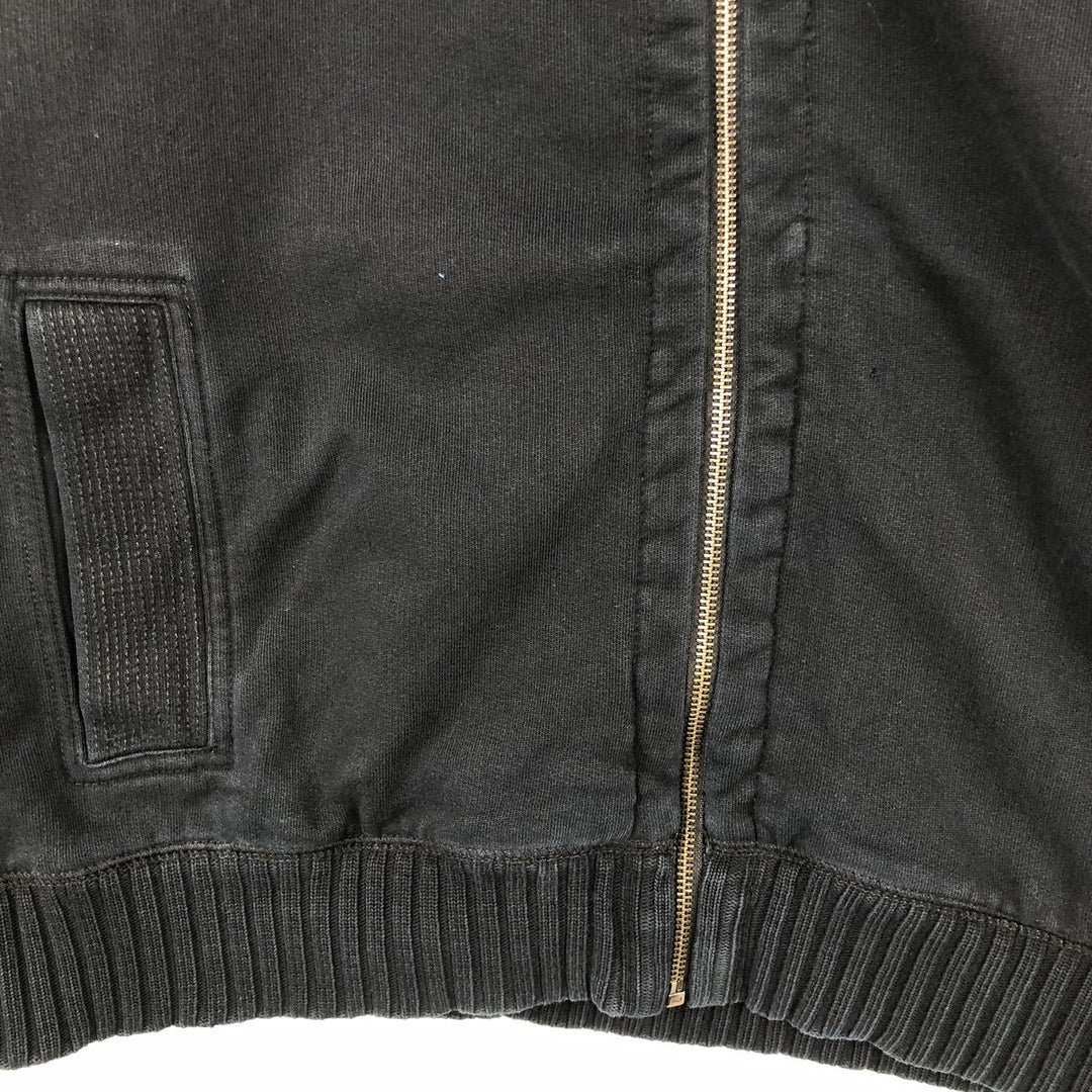 90s-00'S Vintage Calvin Klein Full-Zip Sweatshirt, Men's Size XL cotton navy blue type Vintage Second Hand
