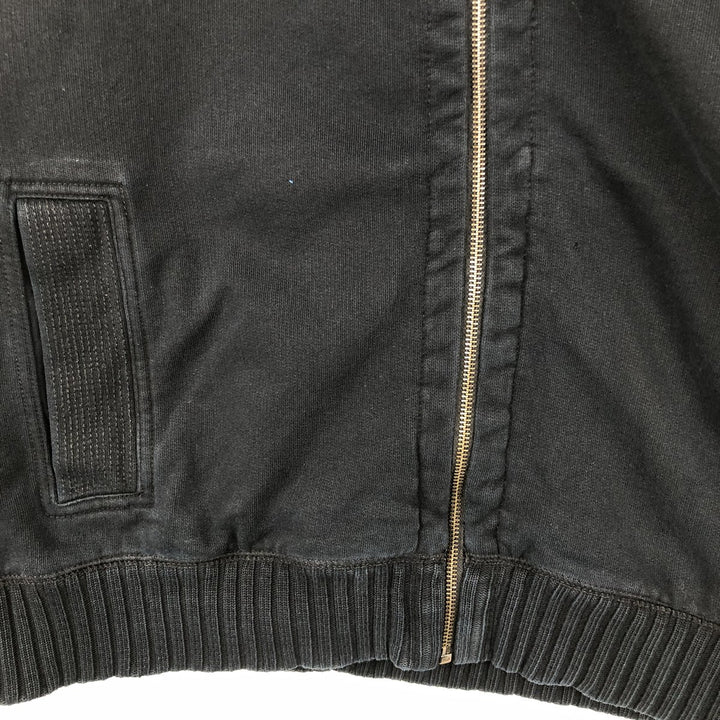 90s-00'S Vintage Calvin Klein Full-Zip Sweatshirt, Men's Size XL cotton navy blue type Vintage Second Hand