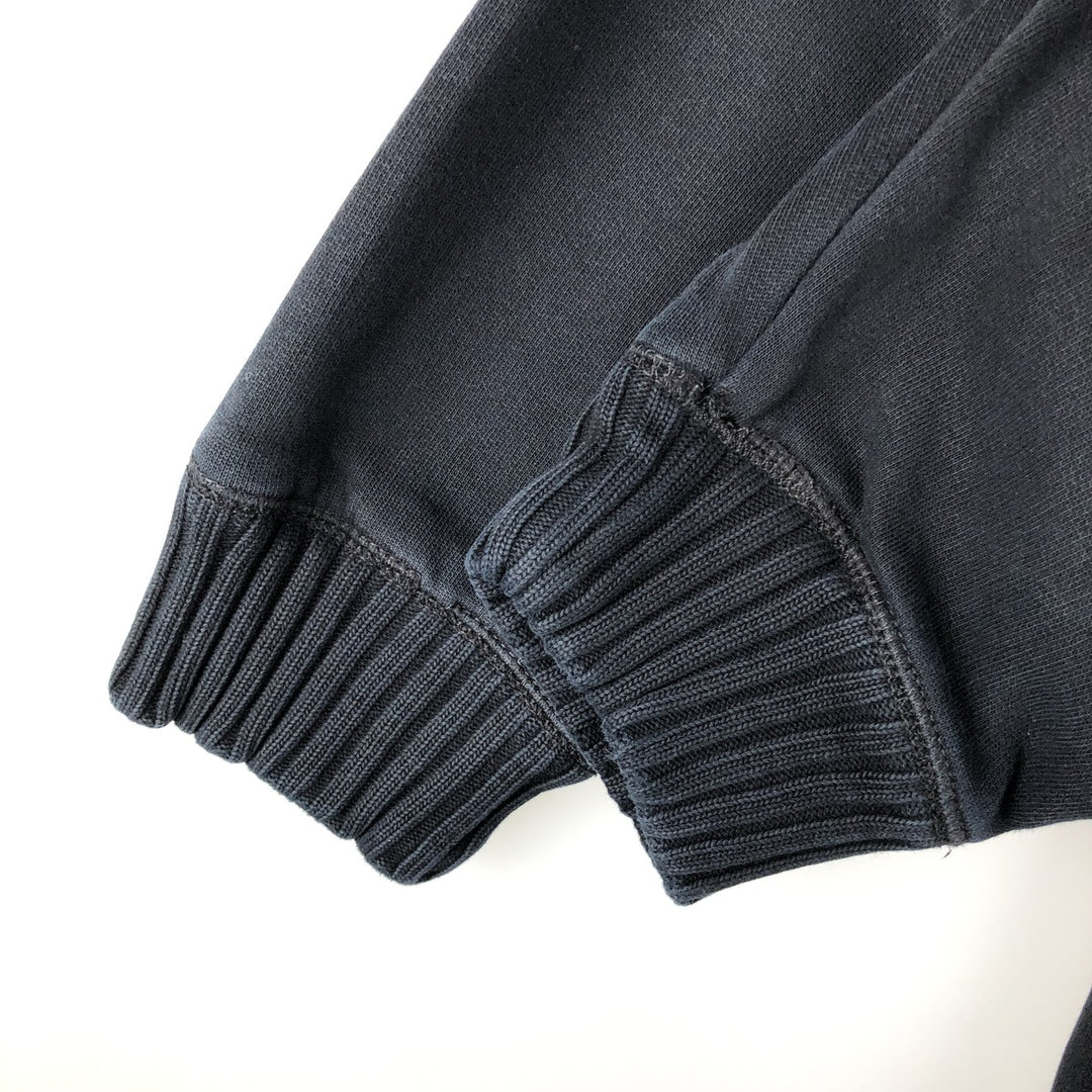 90s-00'S Vintage Calvin Klein Full-Zip Sweatshirt, Men's Size XL cotton navy blue type Vintage Second Hand