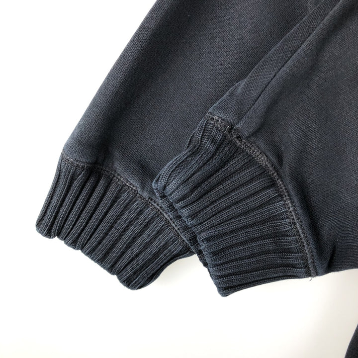 90s-00'S Vintage Calvin Klein Full-Zip Sweatshirt, Men's Size XL cotton navy blue type Vintage Second Hand