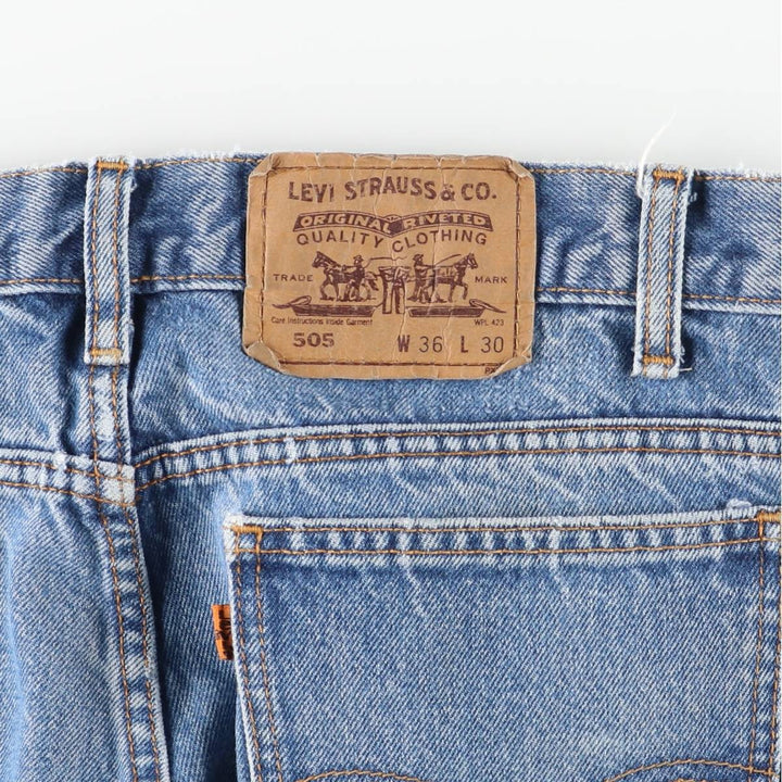 Vintage Levi's 505 Orange Tab Tapered Denim Pants, Men's Size 34 unclear blue type Vintage Second Hand